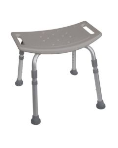 Shower Safety Bench W/O Back Tool-Free Assembly  Grey